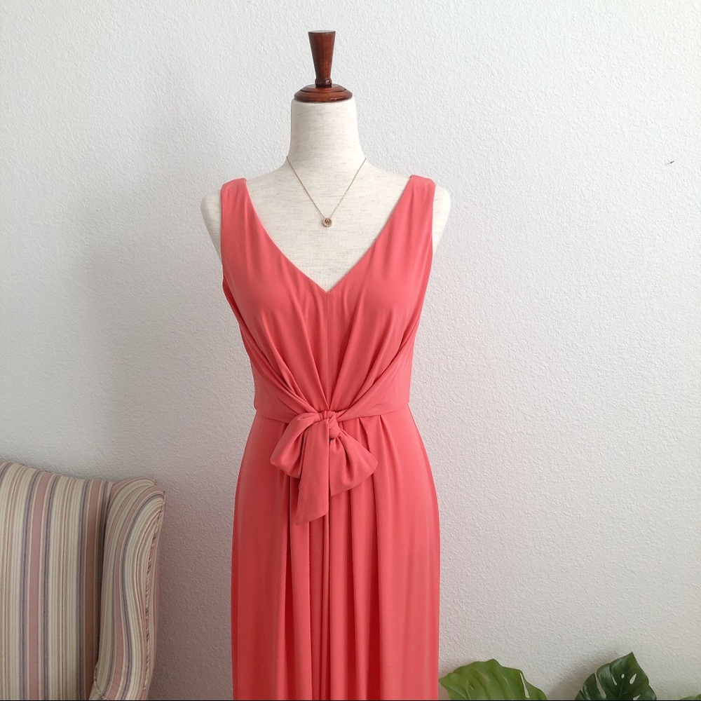 Suzi Chin Maggie Boutique Coral Maxi With Tie